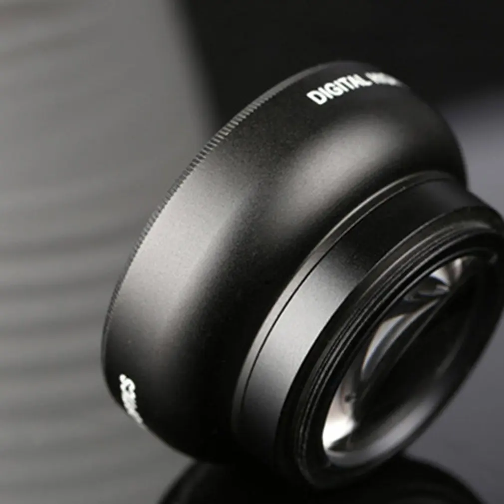 Мобильный телефон Широкий формат макро Объективы универсальный зажим Профессиональный 37-мм 0.45X 49UV супер Широкий формат+ макро 2-в-1 телефонных объективов
