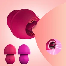 Вибратор для сосков женский оральный клитор для сосков и языка половой стимулятор лизание вагины увеличение груди вибратор 12 режимов USB секс-шоп