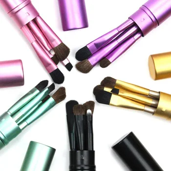 

5pcs Pro Eye Makeup Brushes Set Make Up Brush Cosmetics Beauty Tools Eyeshadow Eyeliner Eyebrow Lip Portable Make Up