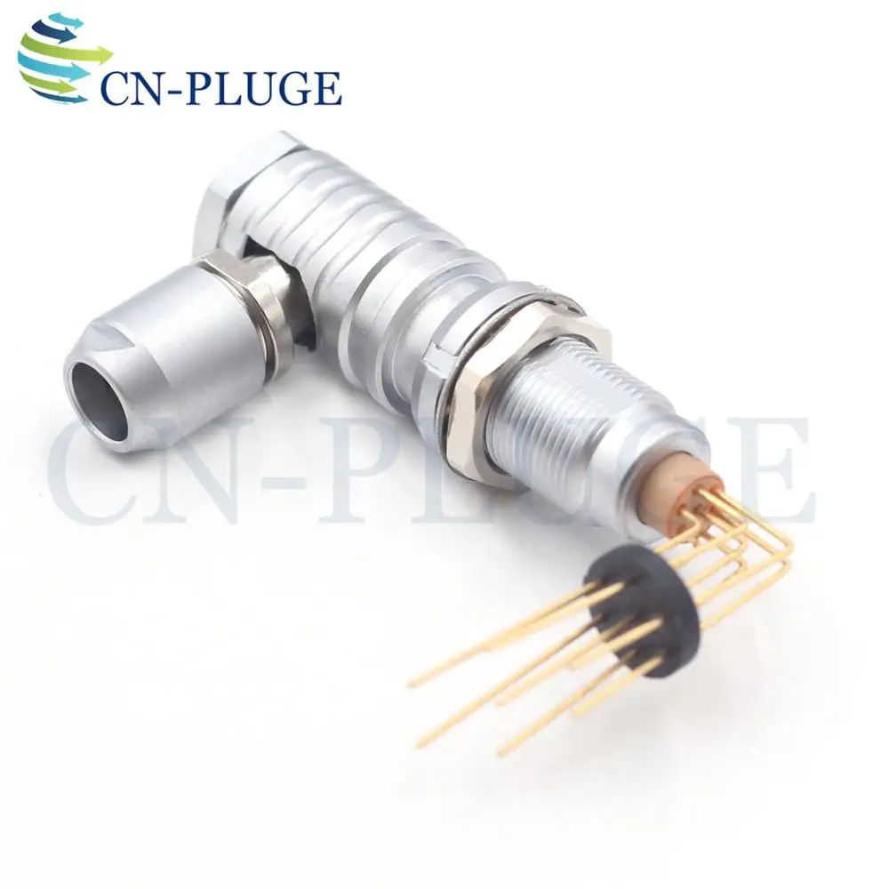 7 Pin FHG ECG 0B разъемы M09 Тип 2 3 4 5 6 7 9 Push Pull самоблокирующийся Локоть разъем для камеры и PCB панель крепление - Цвет: 7 Pin