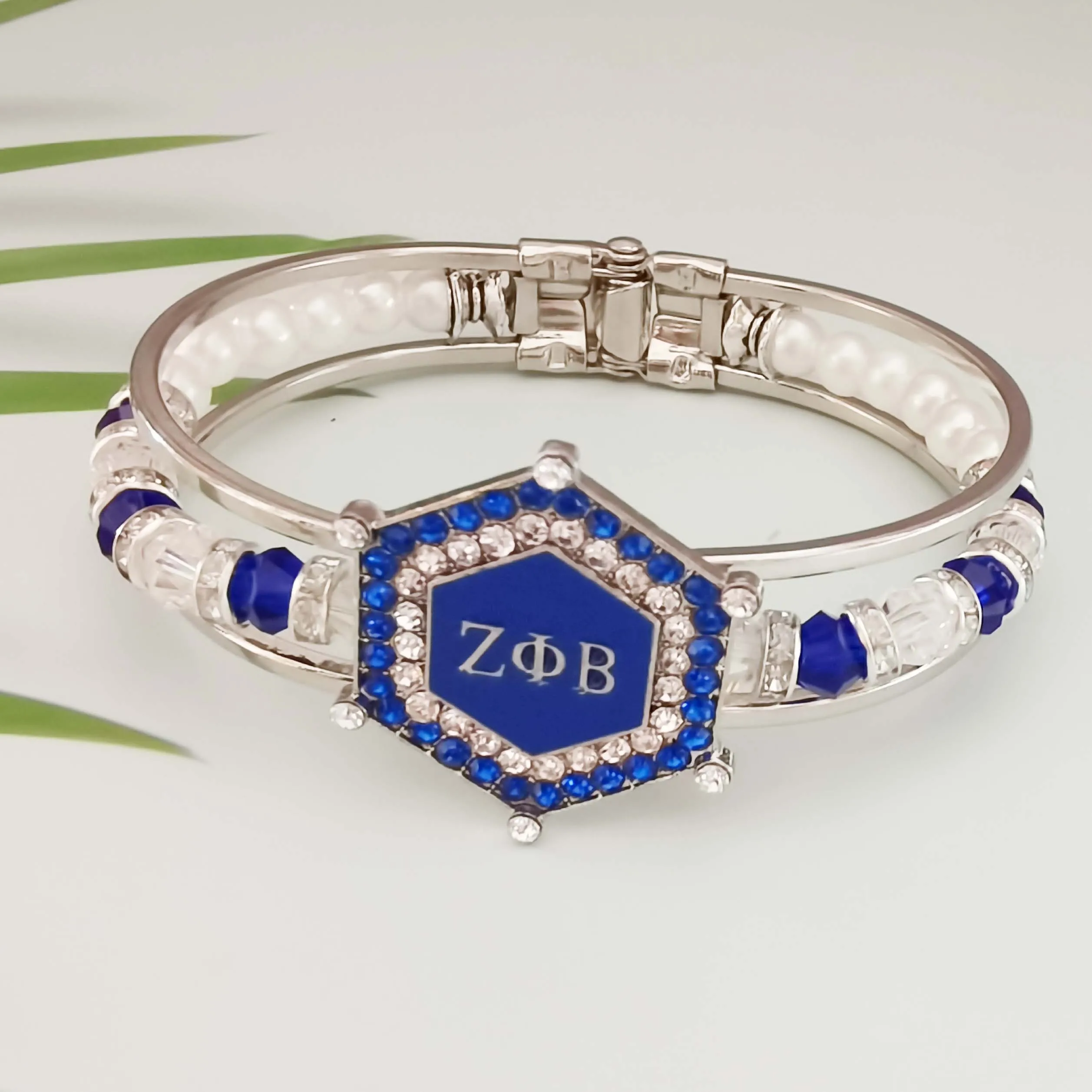 Браслет-манжета ZETA PHI BETA сестринства браслет ZPB charm bead | Украшения и аксессуары