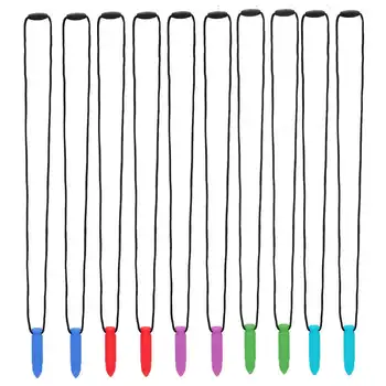 

2pcs Silicone Teether High Temperature Resistant Waterproof Chewing Pendant Necklace Teeth Whitening Tools