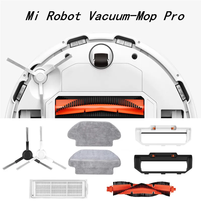 Xiaomi-aspiradora Mi Robot Pro, accesorio lavable para barrer, accesorios, Rollo principal, Cepillo Lateral, filtro Hepa