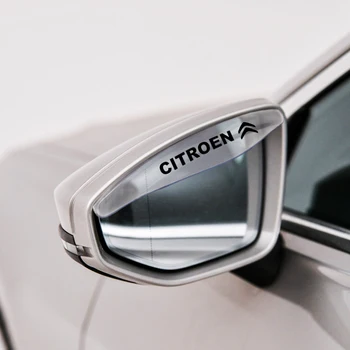 

Car Rain Eyebrow PVC Rearview Mirror Rain Shade Rainproof Blades Car Back Mirror Eyebrow Rain Cover For Citroen C1 C2 C3 C4 C4l