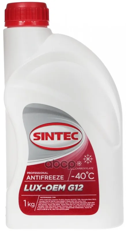 Антифриз Sintec G12 Красный Купить