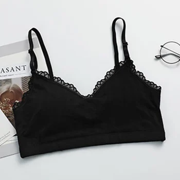 

Push Up Lace Bra Wireless Sexy Bras for Women Female Lingerie Solid Seamless Bralette Tops Padded Underwear