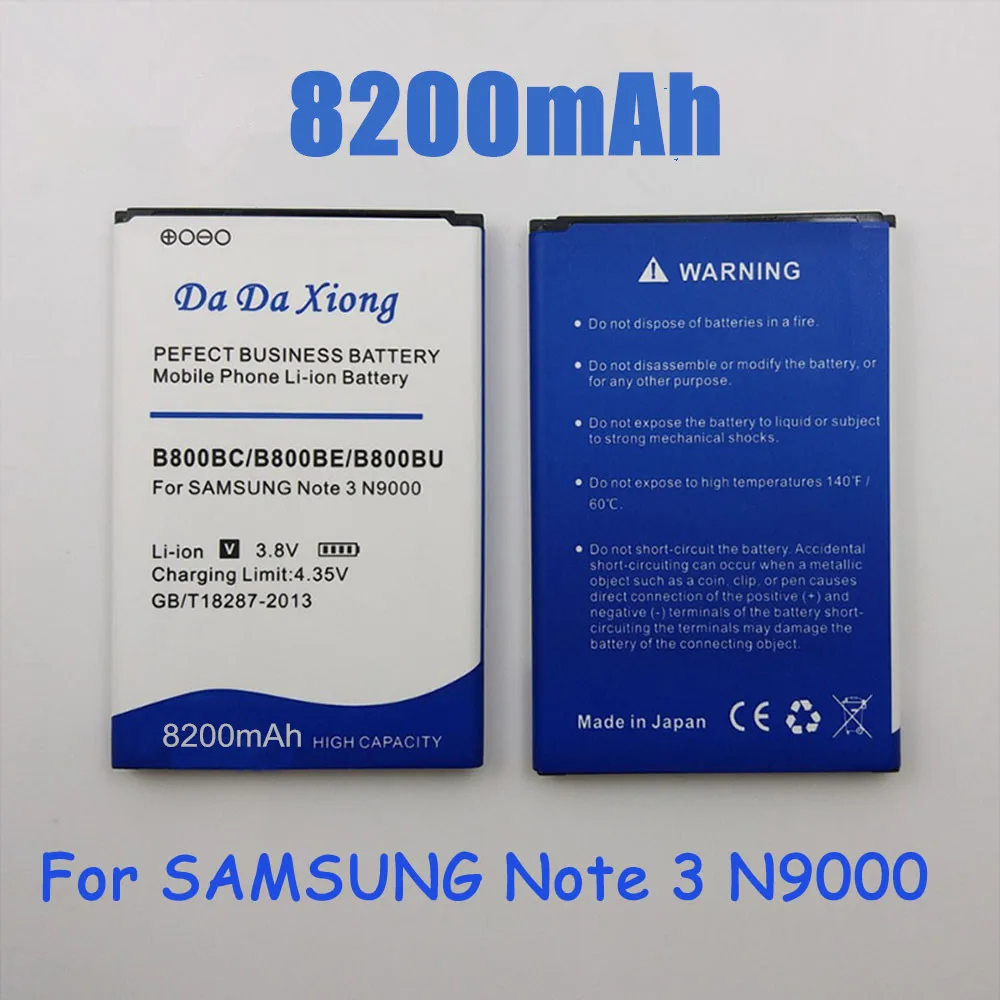 Аккумулятор B800BC B800BE/BU 8200 мАч для Samsung Galaxy Note 3 N9000 N9005 N900A N900 N9002 N9008 N9009 N9006 N9008S|battery for