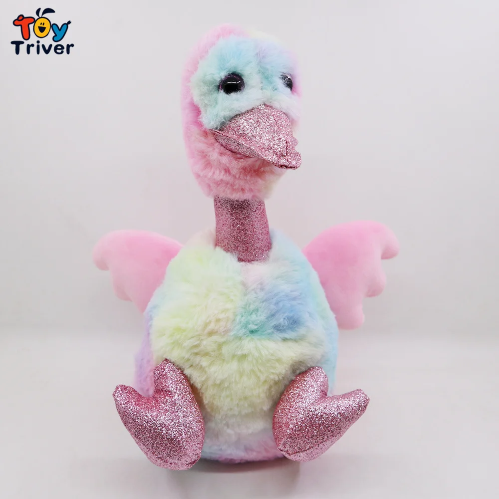 Радуга Страус птица плюшевая игрушка Triver мягкие животные кукла модель для