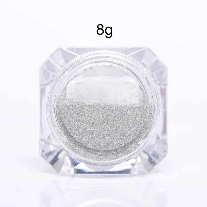 Nail Powder Nail Glitter Nail Decoration Nail Decorations Reflection Glow In The Dark Grey White Dazzling Party DIY Sugar Gel Polish Chrome Flash Dust