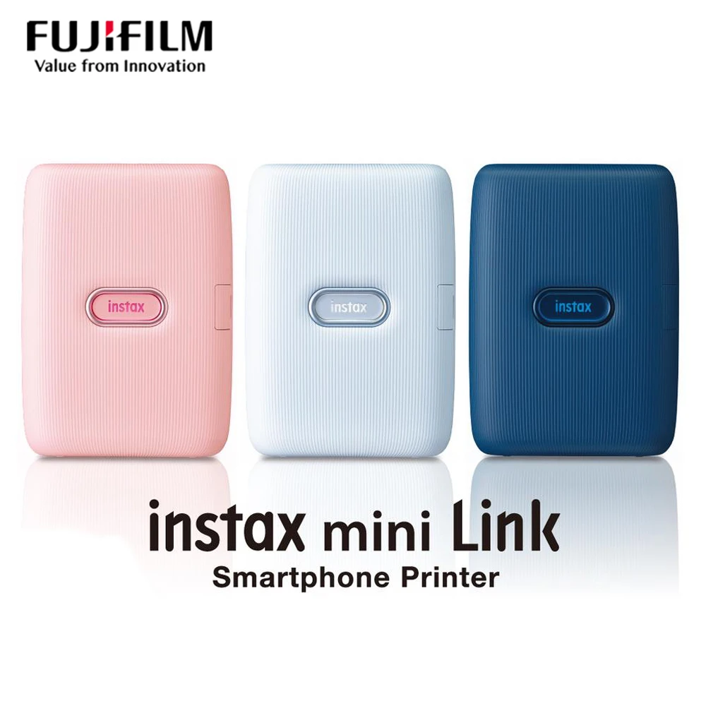 canon ivy mini photo printer Fujifilm Instax Mini Link Printer Registered Print From Video Motion Control Print Together In Fun Mode Pink White Blue #R20 cheap mini printer