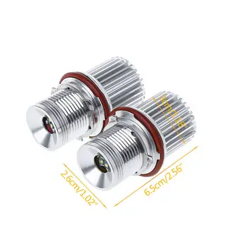 

12W Angel Eye Bulbs 40W Halo For BMW E39 E60 E63 E65 E83 X3 AA Aluminum Front Waterproof