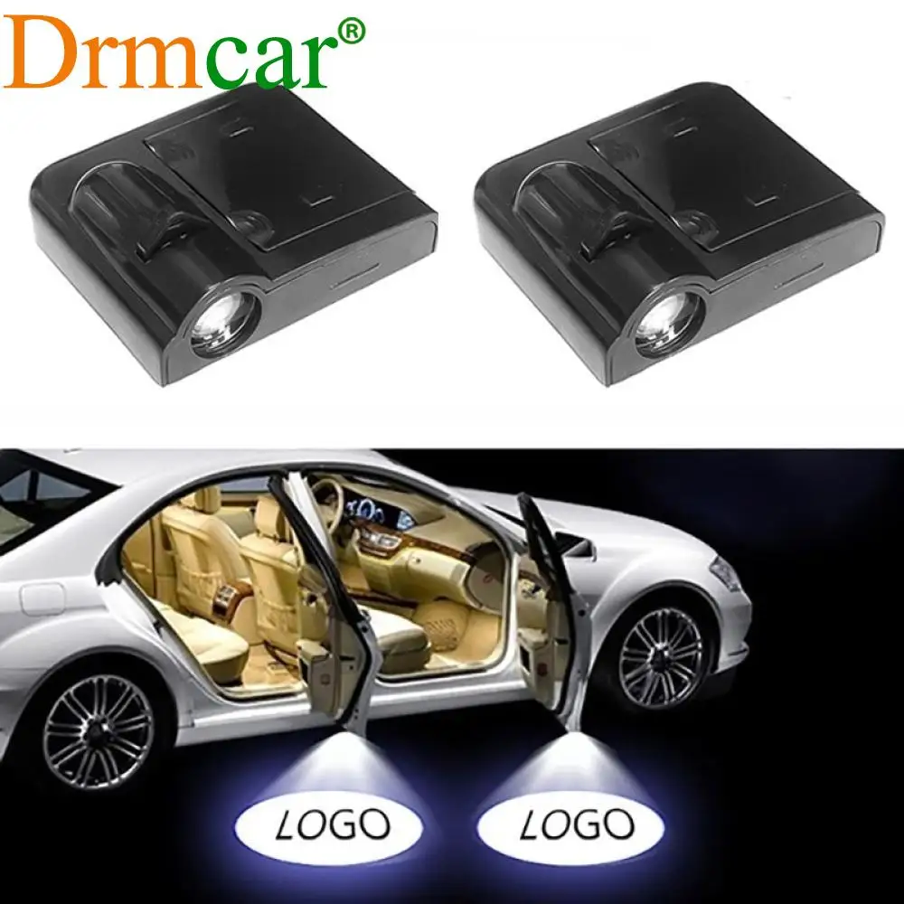 

2Pcs Welcome Lamp Car Door Logo Light Laser Light DC Led Universal Wireless Projector Light Atmosphere Car Light Car Accessories