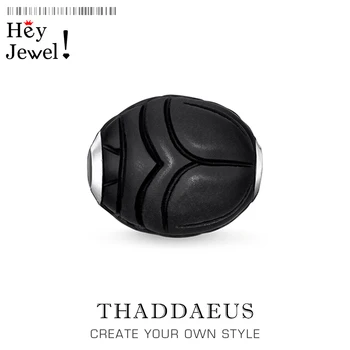 

Beads Scarab Black,2019 Winter Brand New Silver & Enamel Beads Fit Bracelet Thomas Jewelry Rebel Street Gift For Women & Men