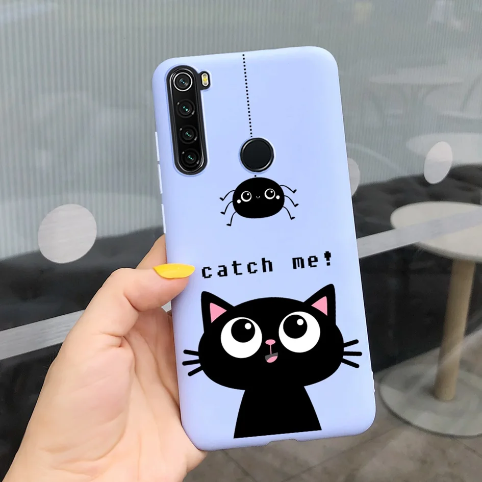 For Fundas Xiaomi Redmi 8A Note 8 Pro Case Cute Cartoon Silicone Pattern Back Cover For Redmi Note 8 Pro Redmi8 A8 8 A Phone Bag xiaomi leather case card Cases For Xiaomi