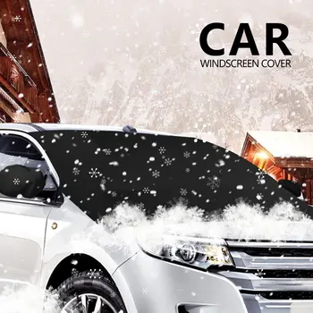 

Car windshield snow cover antifreeze cover protector car sunshade waterproof windshield magnetic edge, easy to fold and store