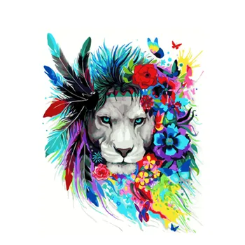 

DRAWJOY Framed Picture Lion DIY Painting By Numbers Colorful Picture Home Decor For Living Room Hand Unique Gifts GX4906