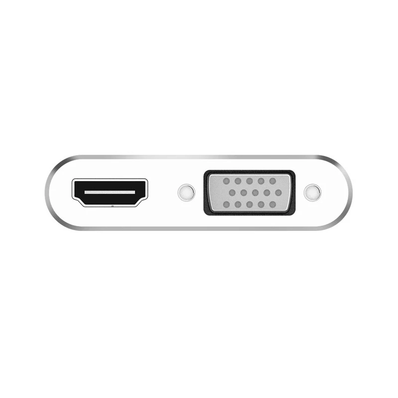 AMS-USB 3,1 type C к HDMI VGA адаптер-2 в 1 type C USB C к HDMI 4K x 2K VGA кабель