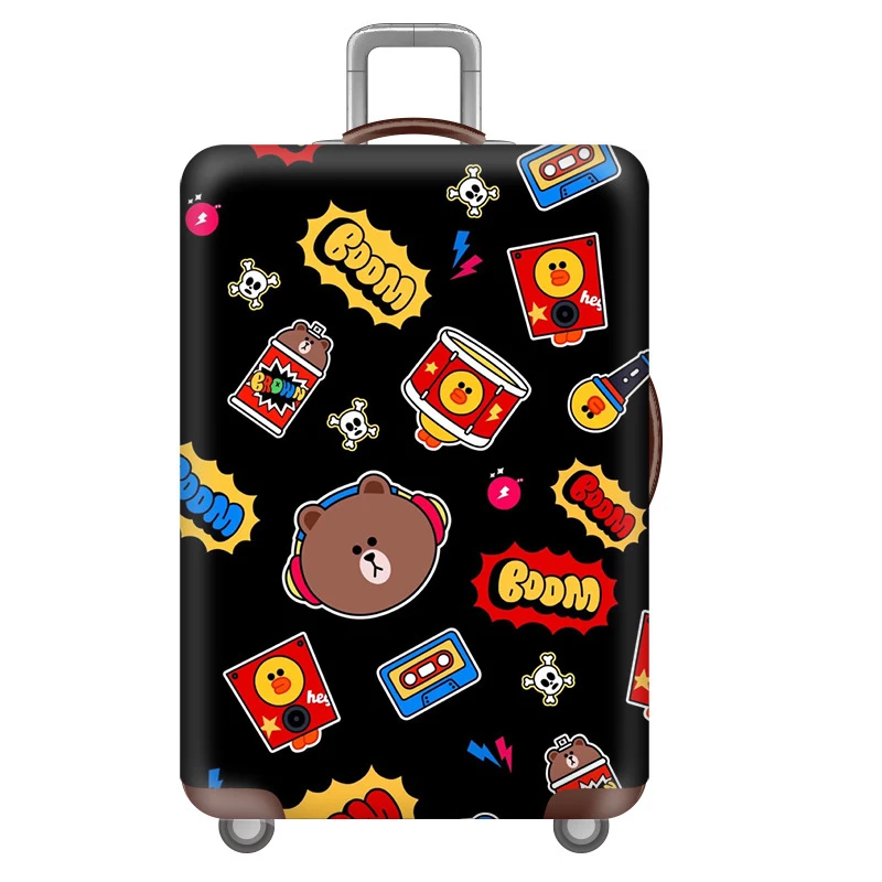 01 Luggage cover Рождественский Чехол для багажа с животными, уплотненный чехол для чемодана для путешествий, эластичные Защитные чехлы для багажа, 18-32 дюйма, аксессуары для путешествий - Цвет: 01 Luggage cover