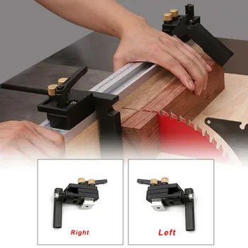 

Black Limiter T-Track Miter Track Left right Aluminum Alloy Carpentry Tools