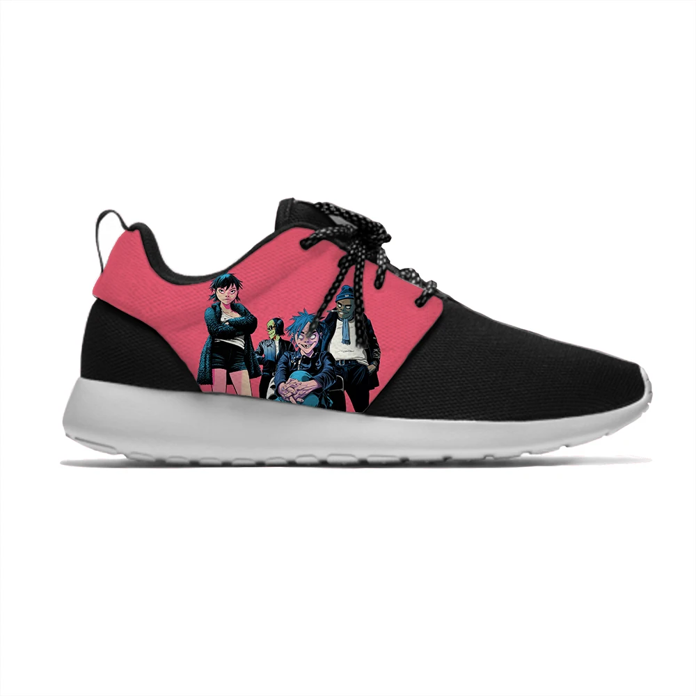 

Anime Rock Music Gorillaz Hot Funny Cool Classic Kids Sport Running Shoes Casual Breathable Fashion Sneakers Children Boys Girls