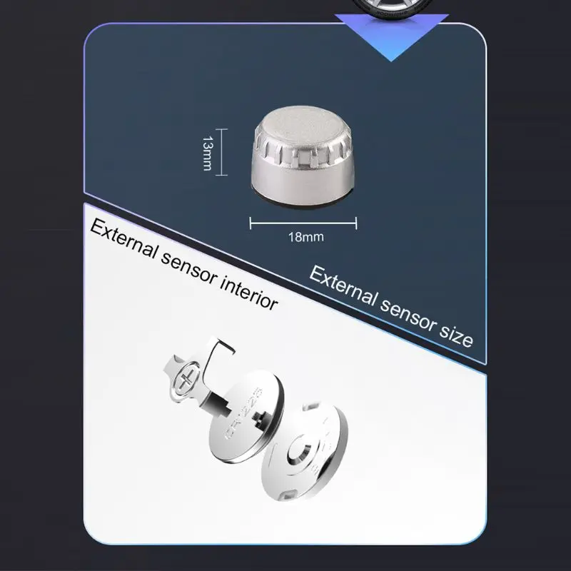 M3 водонепроницаемый мотоцикл в режиме реального времени система контроля давления в шинах ЖК-дисплей 094D