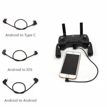Sunnylife Spark Mavic Air Pro Mini Remote Control Data Cable Tablet Phone Converting Line Connector Android