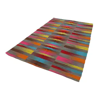 

196x304 Cm Multicolor Handmade Contemporary Rugs Rug-6x10 Ft