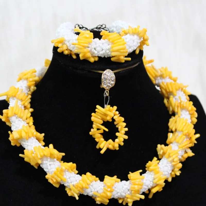 4UJewelry золотой свадебный ювелирный набор с коралловыми цветами Ювелирный Набор для африканских женщин Свадебная вечеринка Рождественский подарочный набор
