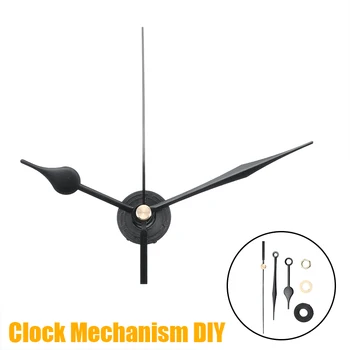 

New Arrival 1 Set DIY Clock Movements Mechanism 60x75x100mm Hour Minute Hand Kit Gloss Black Wall Clock Repair Parts
