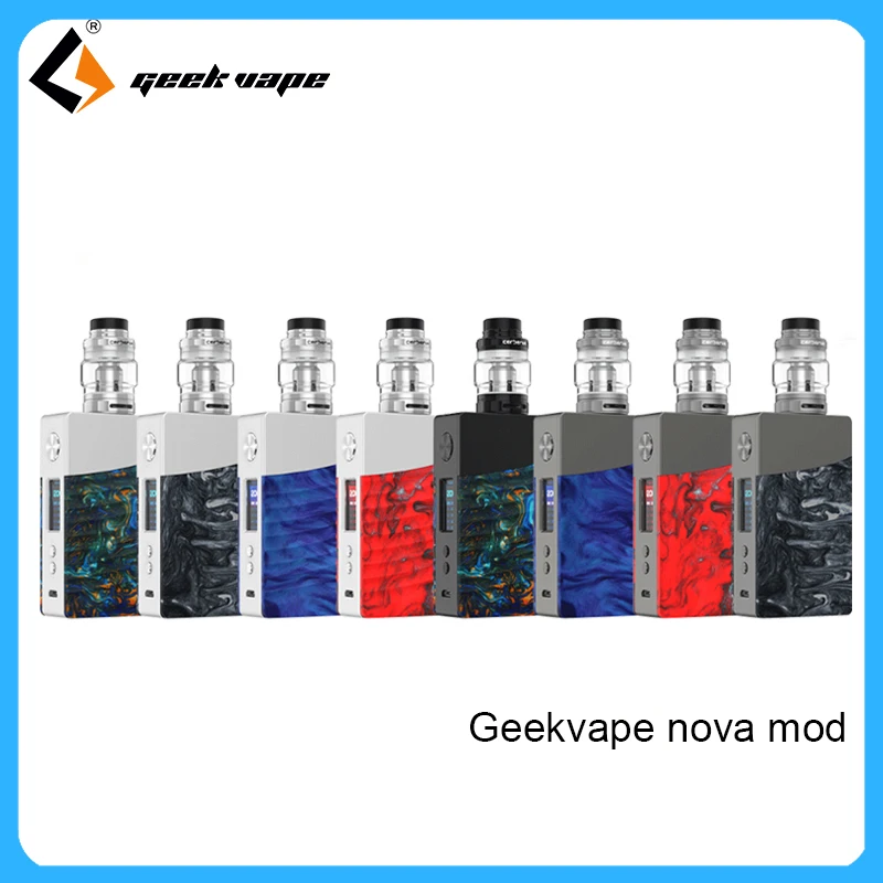 Original Geekvape Nova Kit with super mesh coil Cerberus tank 200W resin Nova mod much better than drag mod e-cig vape kit