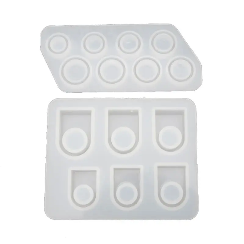 

2Pcs Handmade All Sizes US Size 5-12 Silicone Ring Resin Molds Kit Jewelry Tools