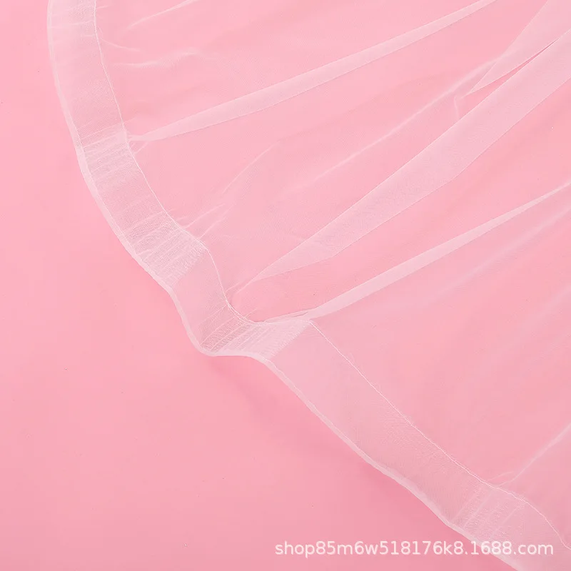 Bride Veil Photo Trip Shoot Simple Plain Gauze Champagne Color Switzerland Network shuang ceng dai Comb Large Tailing Veil