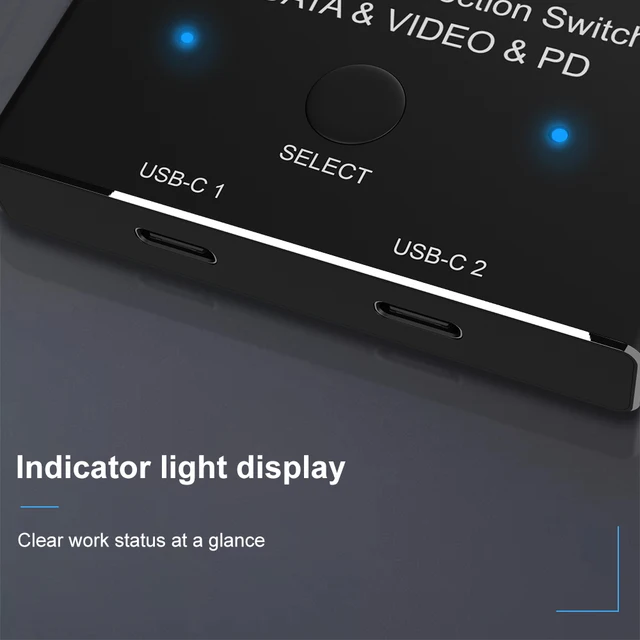 KVM USB C двухсторонний Переключатель 1x 2/2x1 USB 3,1 разветвитель данных видео переключатель 8K при 30 Гц PD 100 Вт для монитора ПК мобильный телефон многоисточника 3