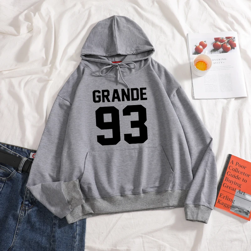 gray Sugarbaby Ariana Grande 93 Толстовка Lange Mouw Mode Tumblr повседневные топы с вырезом лодочкой Ariana Grande джемпер унисекс модные топы - Цвет: gray