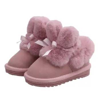 

Children's shoes children's snow boots 2020 winter new baby big cotton shoes girls Plush thickened thermal short boots