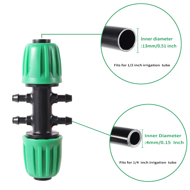 20Db Egyenes Könyök Póló 16 Mm -Es Pe Cső Reteszelt Csatlakozó Szelep Kerti Mezőgazdaság Automatikus Öntözési Mikro Öntözőrendszer Ízülete - Image 4