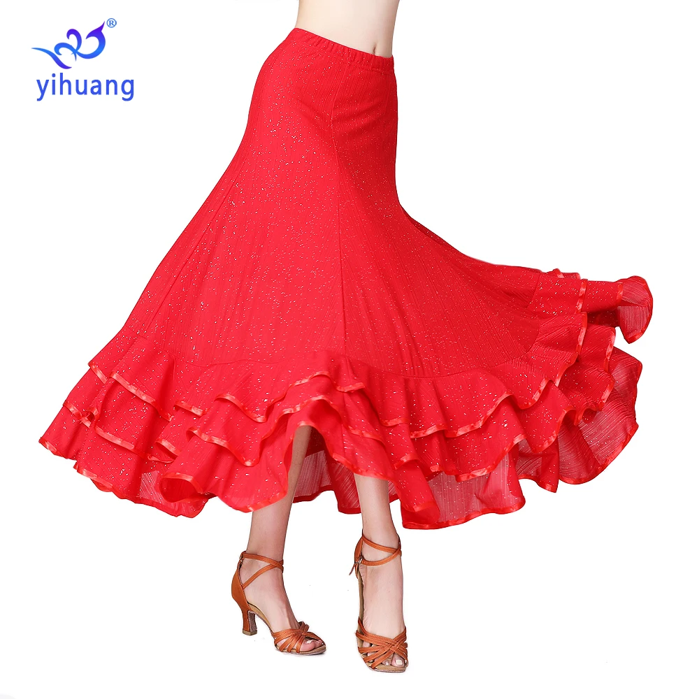 Ballroom Dance Skirts Performance Wear Costumes Halloween Modern