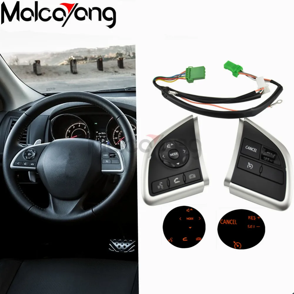 

Multifunction Steering Wheel Switch Audio Volume Bluetooth Cruise Control Switch Button For Mitsubishi Outlander Mirage