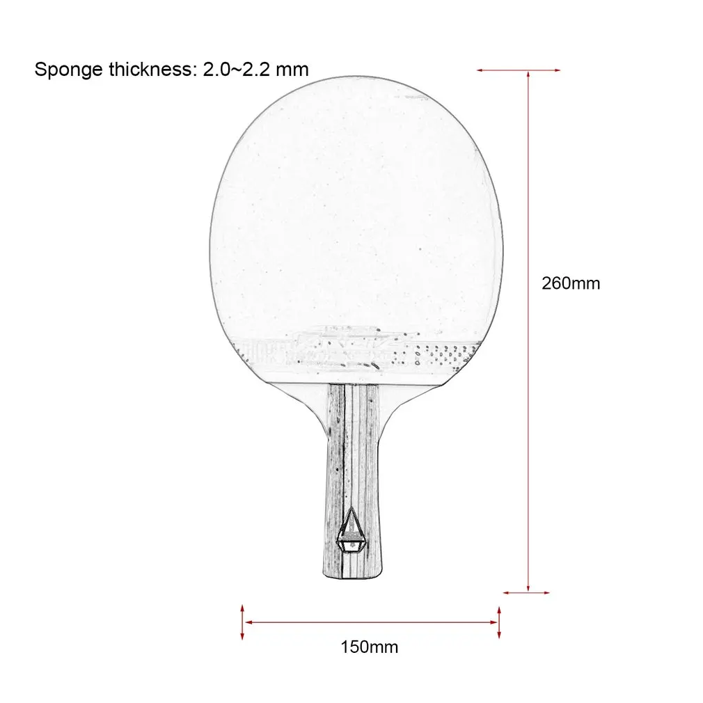 long handle Ракетка для пинг-понга для настольного тенниса с короткой или длинной ручкой - Цвет: long handle