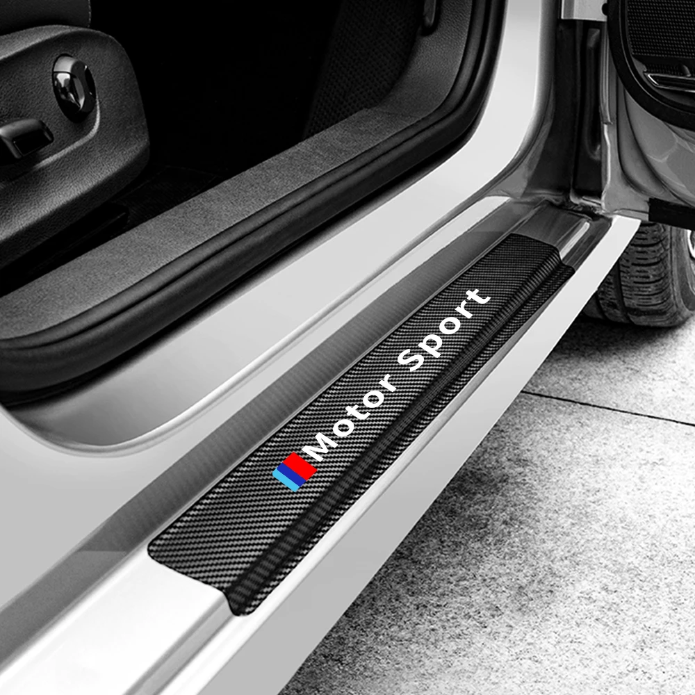 4 шт для мотоспорта автомобилей порога наклейки BMW E46 E90 E60 E39 E36 E87 E92 E91 E34 F30 E10 F20 F25 G30