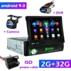 Reproductor Multimedia con Android y navegación GPS para coche universal, autorradio de 1din, 7 pulgadas, con pantalla HD retráctil, sistema operativo 9.0, cámara, audio y vídeo, sin DVD ► Foto 1/6