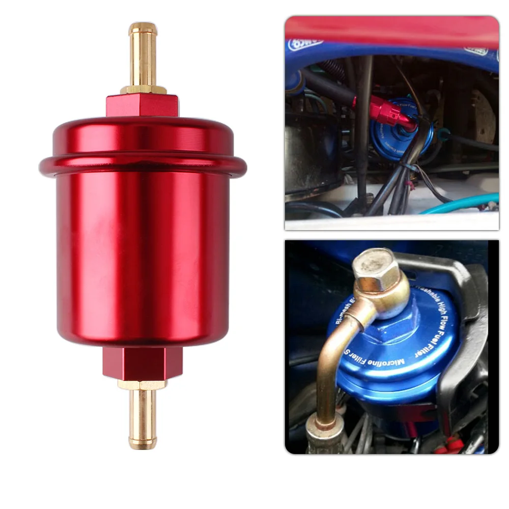Universal Aluminum High Flow Performance Fuel Filter Washable Filter RS-OFI013 fuel filter fuel filter water separator