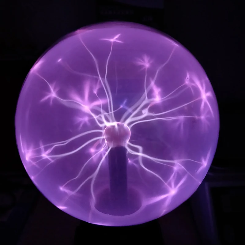 Искусственный молниеносный шар ионный шар Тесла катушка светящийся шар дуга шар сенсорный молния может быть голосовым управлением 12 В