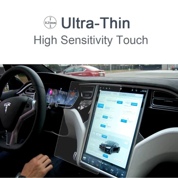 

17 inch Car Navigation Tempered Glass Screen Protector Steel Portective Film For Tesla Model S Model X