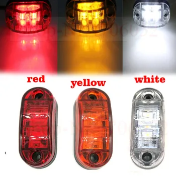 

10pc 24/12v Led Side Marker Blinker Lights for Trailer Trucks Piranha Caravan Side Clearance Marker Light Lamp Amber Red White