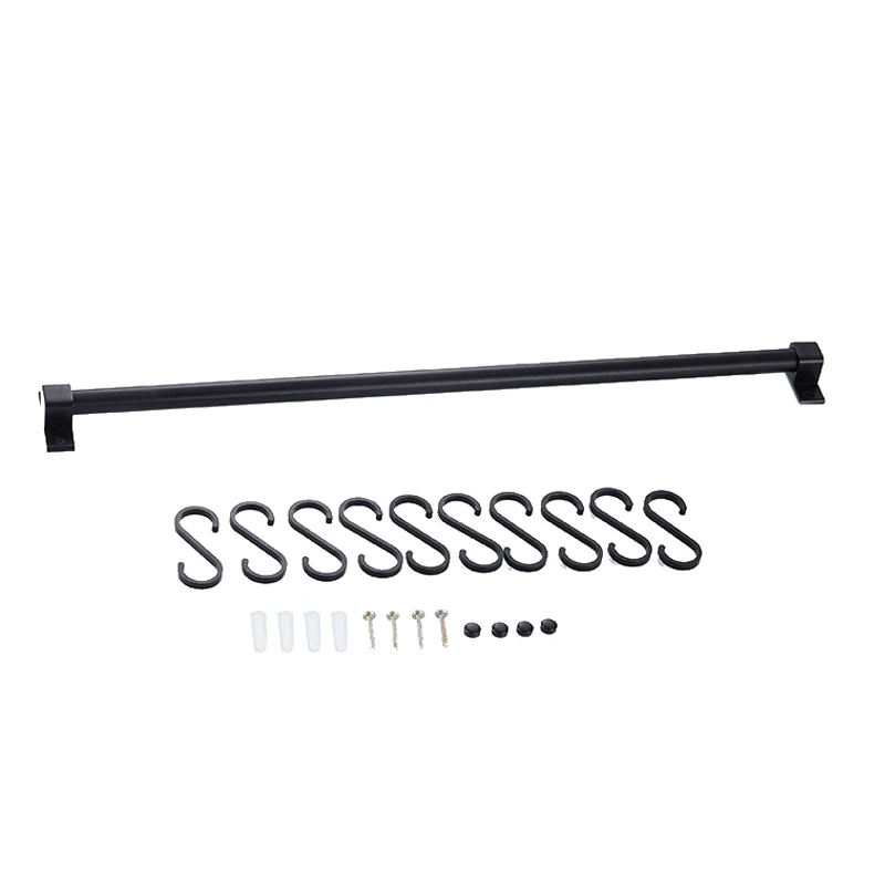 60 cm Kitchen Rail Rack Wall Mounted Utensil Hanging Space Aluminium Hanger Tool Storage Shelf | Дом и сад
