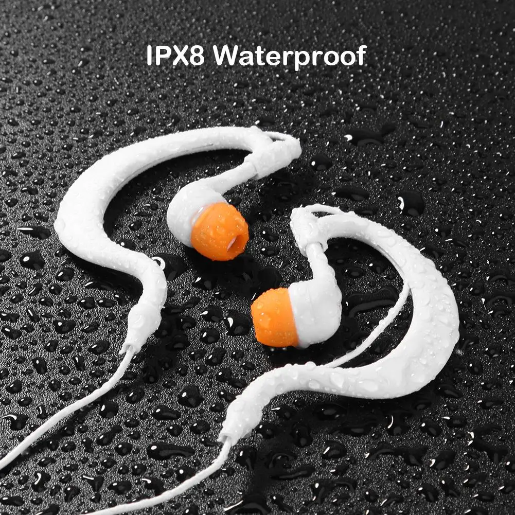 Наушники-клипсы для плавания дайвинга 3 5 мм IPX8 водонепроницаемая гарнитура