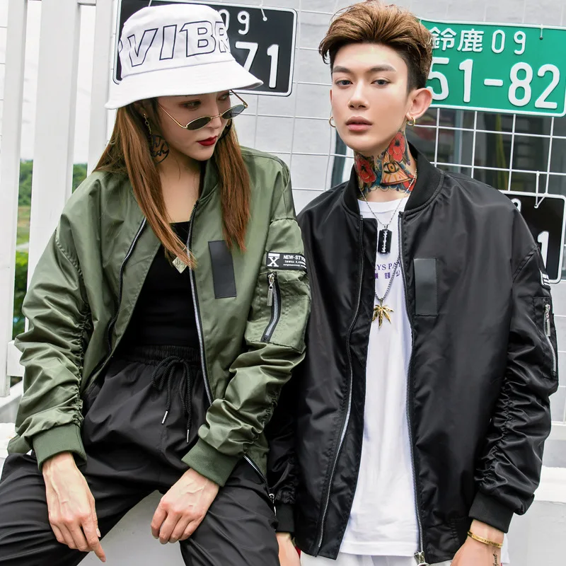 

Spring And Autumn New Style Korean-style Popular Brand Pilots Jacket Couples Coat Hip Hop Casual Loose And Plus-sized Baseball U