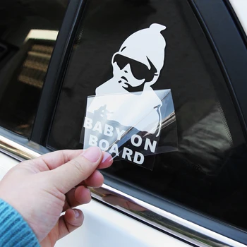 

BABY ON BOARD Creative Fashion Car Sticker For renault scenic vw passat b7 fiat 500x mitsubishi outlander Vesta lada accessories