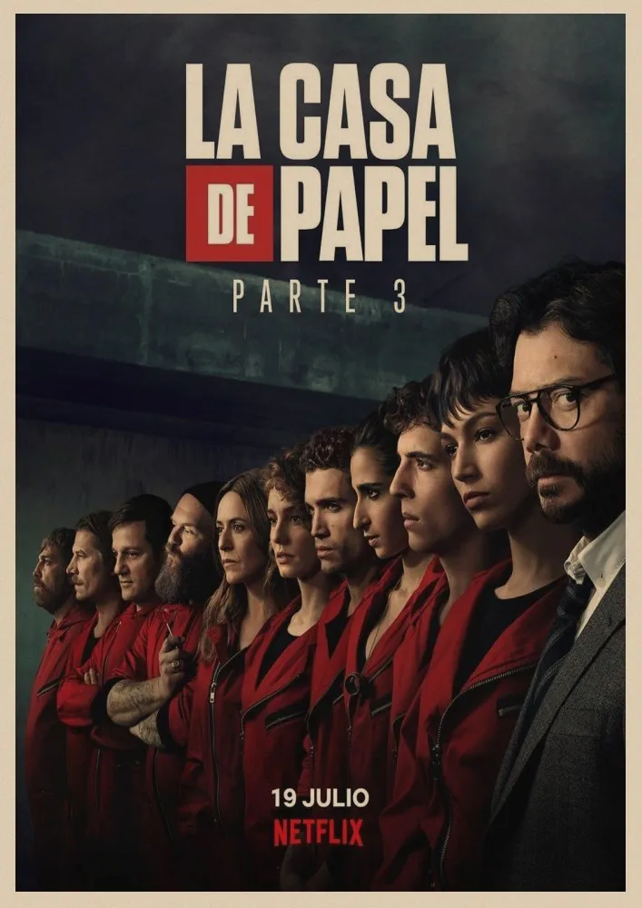 Постеры La Casa De Papel постеры ретро крафт бумага художественные настенные украшения